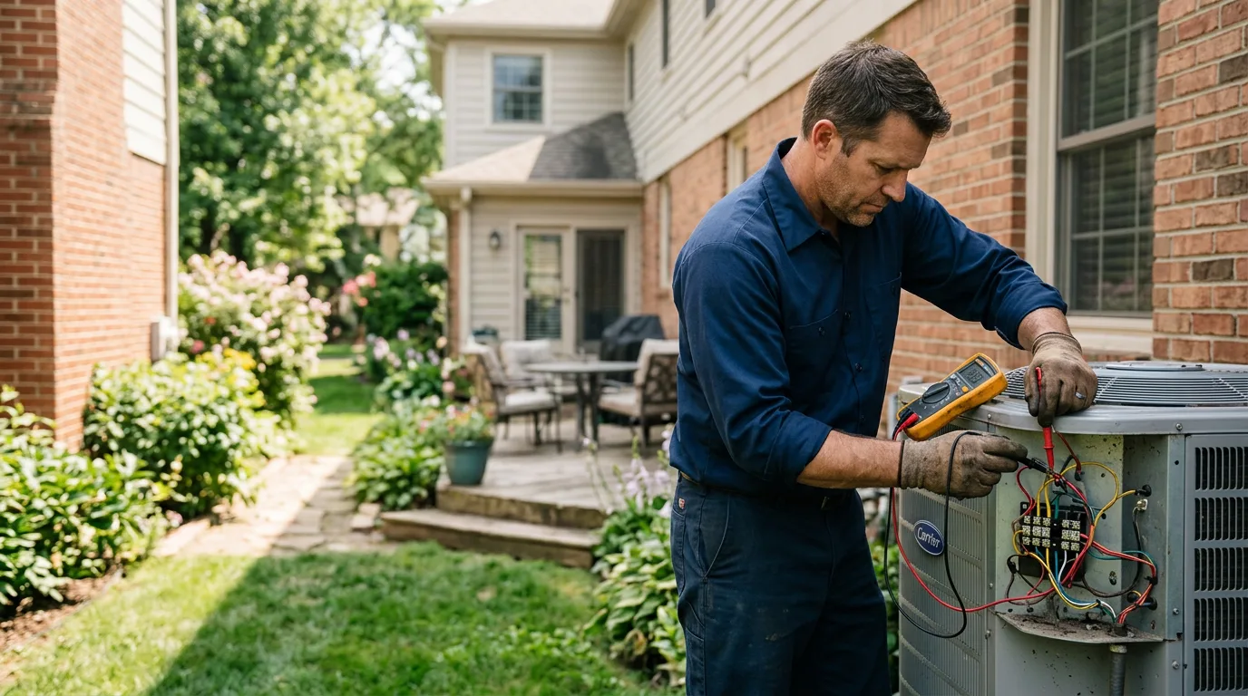 HVAC technician working near Danforth, IL